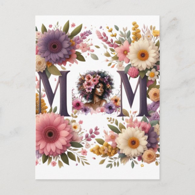 Postal La belleza de una madre (Anverso)