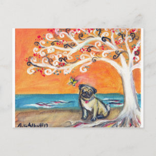 Postal la belleza del naranja