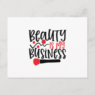 Postal La belleza es mi negocio - Maquillaje genial