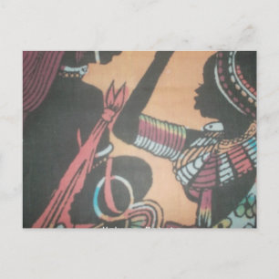 Postal La belleza eterna de la tradición masái