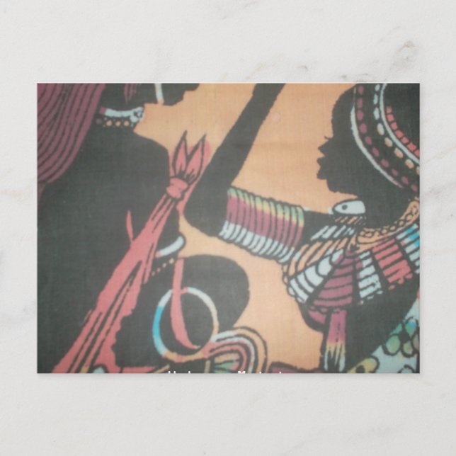 Postal La belleza eterna de la tradición masái (Anverso)