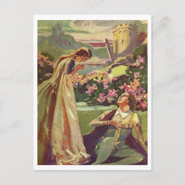 Postal La belleza y la bestia (Anverso)