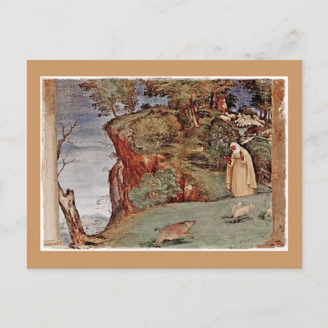 Postal La bendición de San Brigada de Kildare (Anverso)