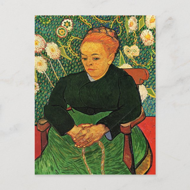 Postal La Berceuse Augustine Roulin por Vincent van Gogh (Anverso)