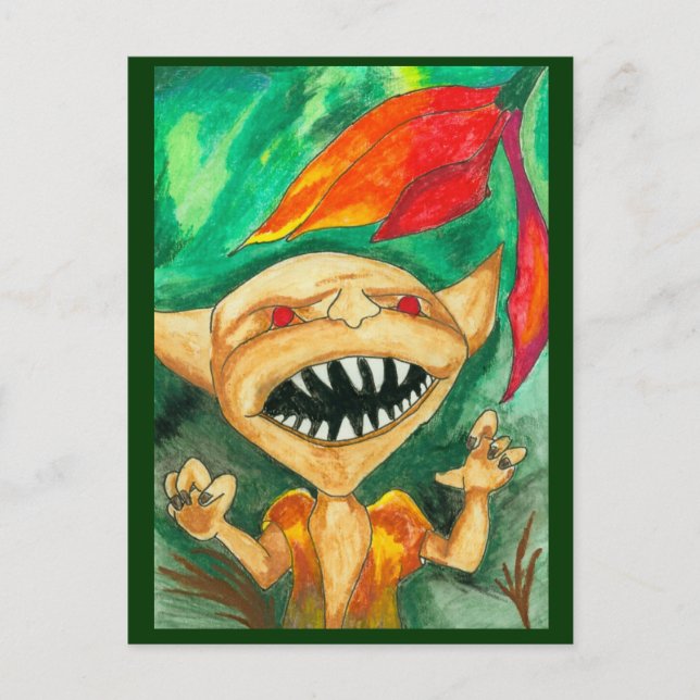 Postal La bestia y la belleza (Anverso)