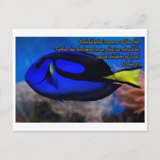 Postal La Biblia Cristiana de Guay cita dichos Inspirador