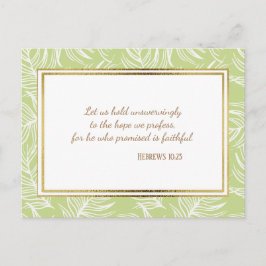 Postal La Biblia Cristiana Verse Postcard