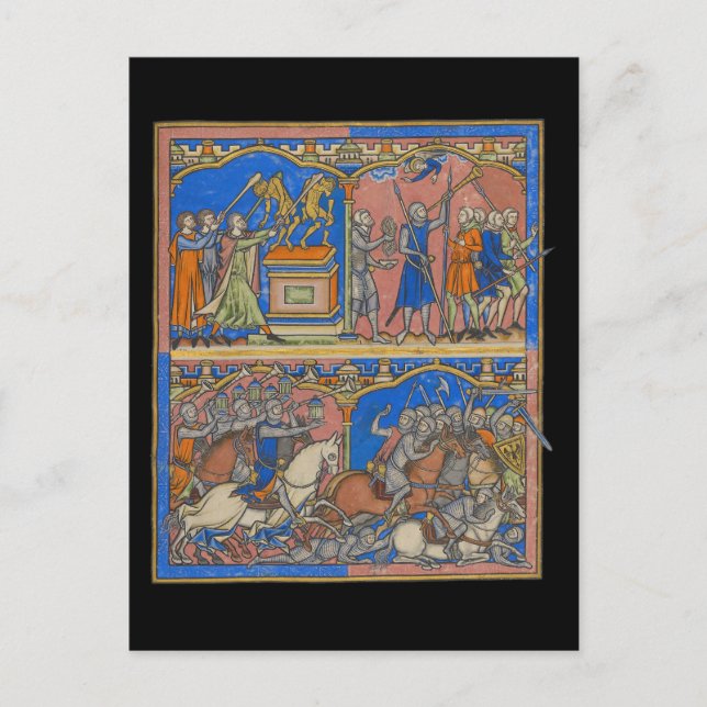 Postal La Biblia Valiente de Gideon de 300 cruzados (Anverso)