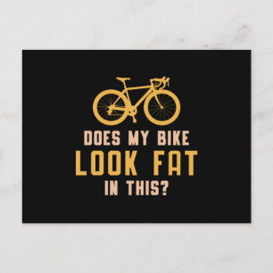 Postal La Bicicleta Grasa Me Parece Graciosa En Esta Bici