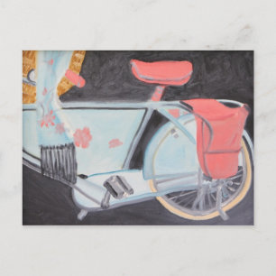 POSTAL LA BICICLETA MÁS BELLA DE PARÍS
