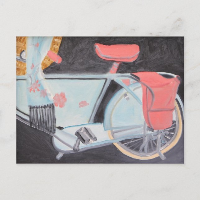 POSTAL LA BICICLETA MÁS BELLA DE PARÍS (Anverso)