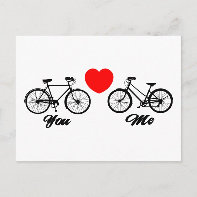 Postal La bicicleta que te quiero (Anverso)