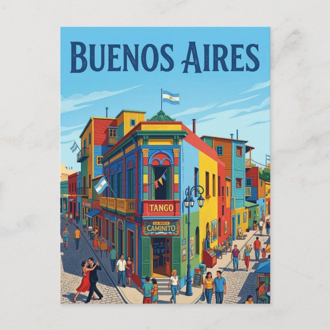 Postal La Boca (Anverso)