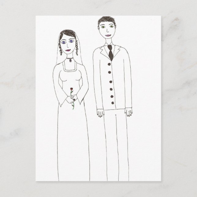 Postal La boda clásica (Anverso)