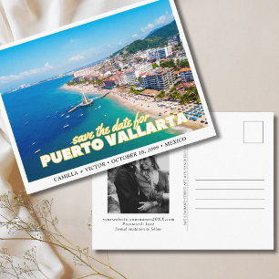 Postal La boda de Puerto Vallarta en México salva la fech
