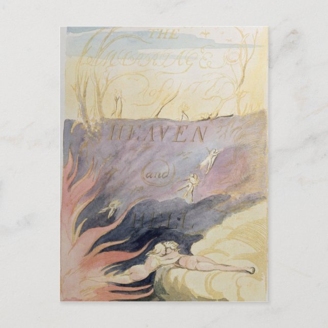 Postal La boda del cielo y del infierno (Anverso)