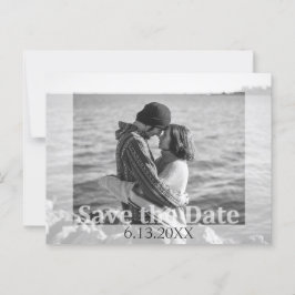 Postal La boda moderna salva la foto de la fecha