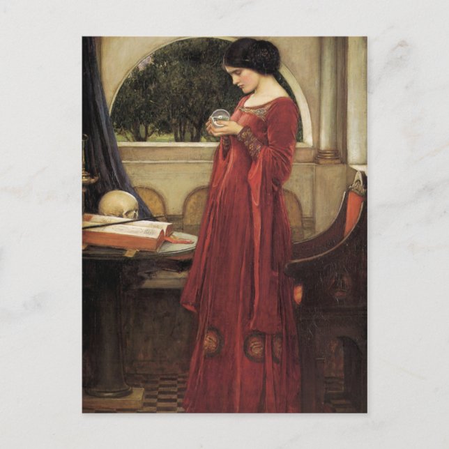 Postal La bola de cristal (Anverso)