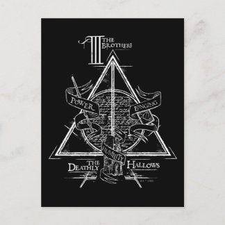 Postal La bola de Harry Potter| Gráfico de HALLOWS MUERTO