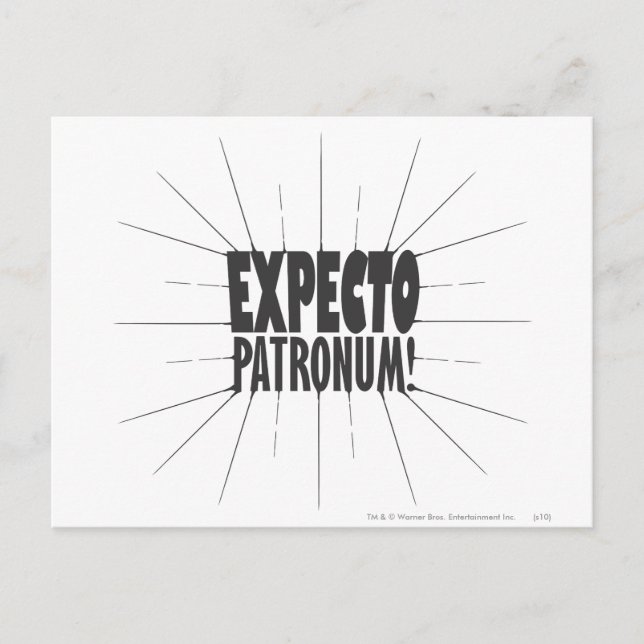 Postal La bola de Harry Potter| ¡Patrono expectivo! (Anverso)
