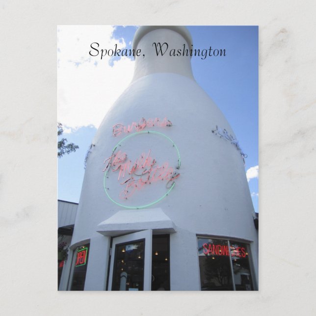 Postal La botella de la leche (Anverso)