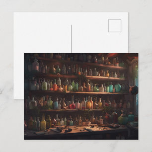 Postal La Botica de los Magos   Arte Digital