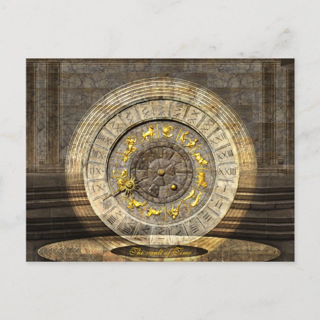 Postal La bóveda del tiempo (Anverso)
