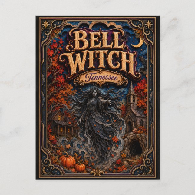 Postal La Bruja de Bell Tennessee Popcut Leyendas (Anverso)