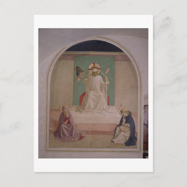 Postal La burla de Cristo con la Virgen y San Domi (Anverso)