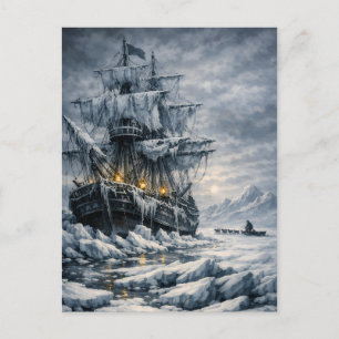 Postal La búsqueda ártica de Frankenstein por BurnsInHell