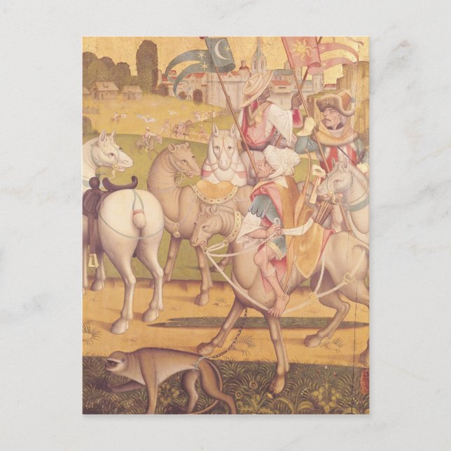 Postal La cabalgata del Magi, c.1460 (Anverso)