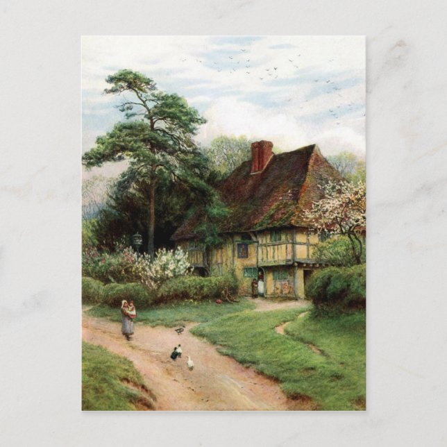 Postal La cabaña (Anverso)