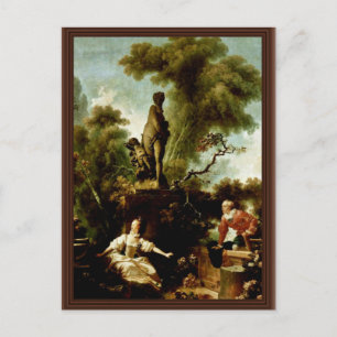 Postal La Cabeza" De Fragonard Jean-Honoré (Mejor Calidad