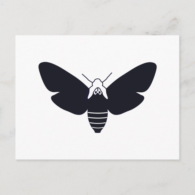 Postal La cabeza de la muerte, Hawk Moth (Anverso)
