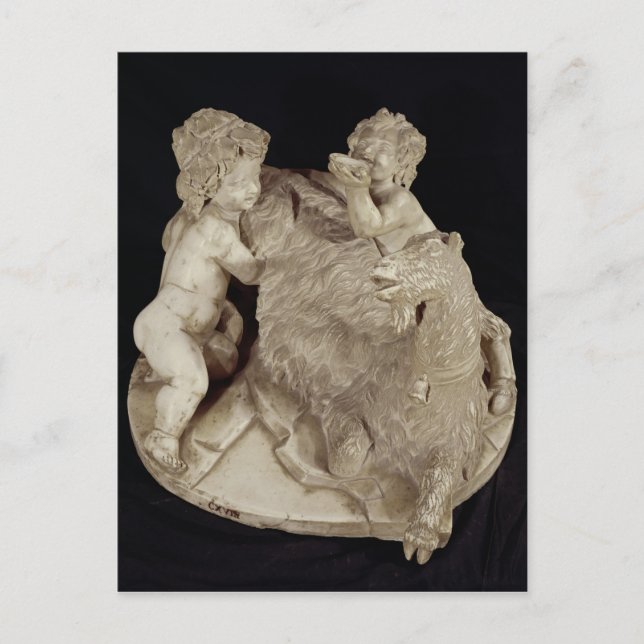 Postal La cabra Amalthea, c.1615 (Anverso)