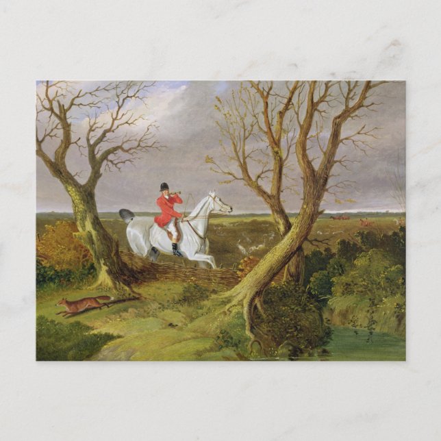 Postal La cacería de Suffolk - Se fue (petróleo en lienzo (Anverso)