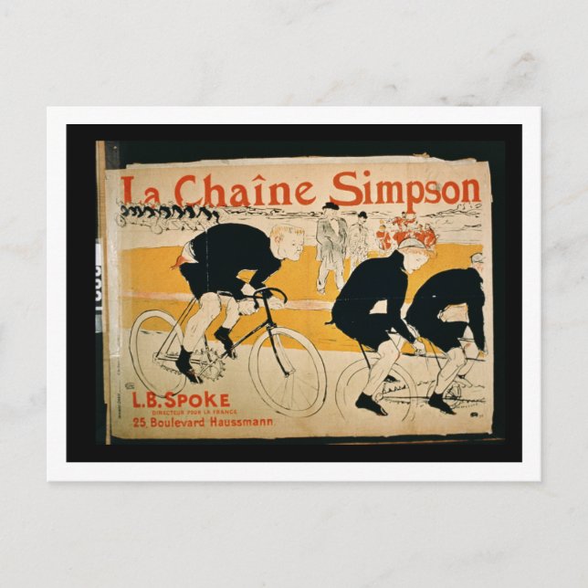 Postal "La cadena Simpson", París (color litho) (Anverso)