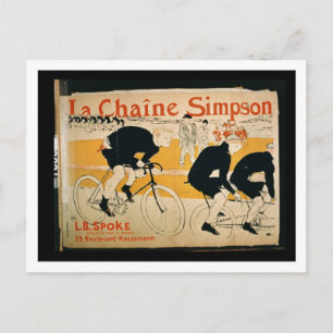 Postal "La cadena Simpson", París (color litho)