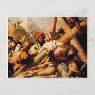 Postal La caída de Giovanni Tiepolo-Christ en camino al C