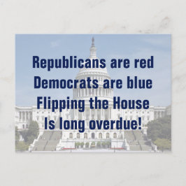 Postal La caída de la Cámara de Representantes