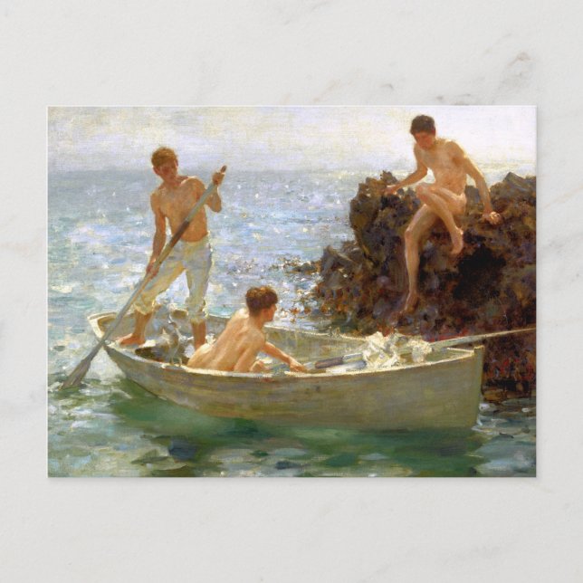 Postal La cala de baño (Anverso)