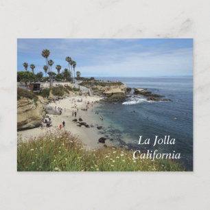 Postal La cala de La Jolla en California
