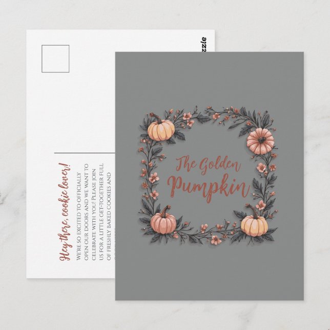 Postal La Calabaza Dorada (Anverso / Reverso)