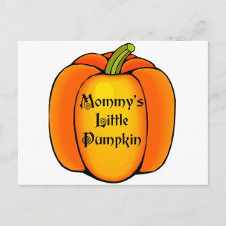 Postal La calabaza pequeña de mamá