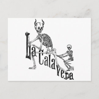Postal La Calavera Infernal. El Día de los Muertos.