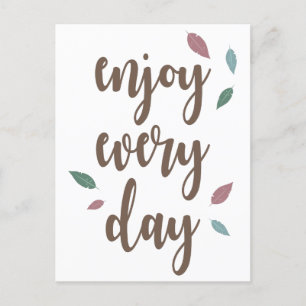 Postal La caligrafía de las plumas la disfrutan todos los