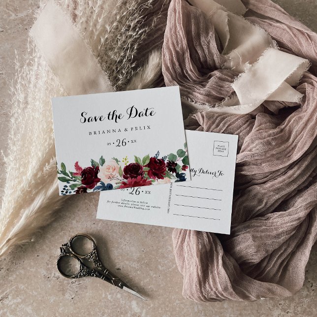 Postal La caligrafía rústica de otoño horizontal salva la (Subido por el creador)