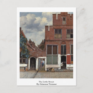 Postal La Calle Pequeña De Johannes Vermeer