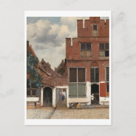Postal La calle pequeña de Johannes Vermeer