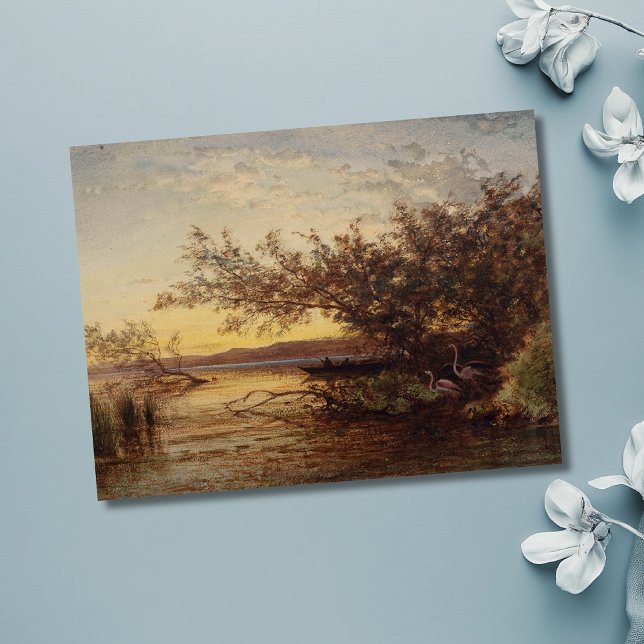 Postal La Camargue, Coucher De Soleil - Félix Ziem (Subido por el creador)